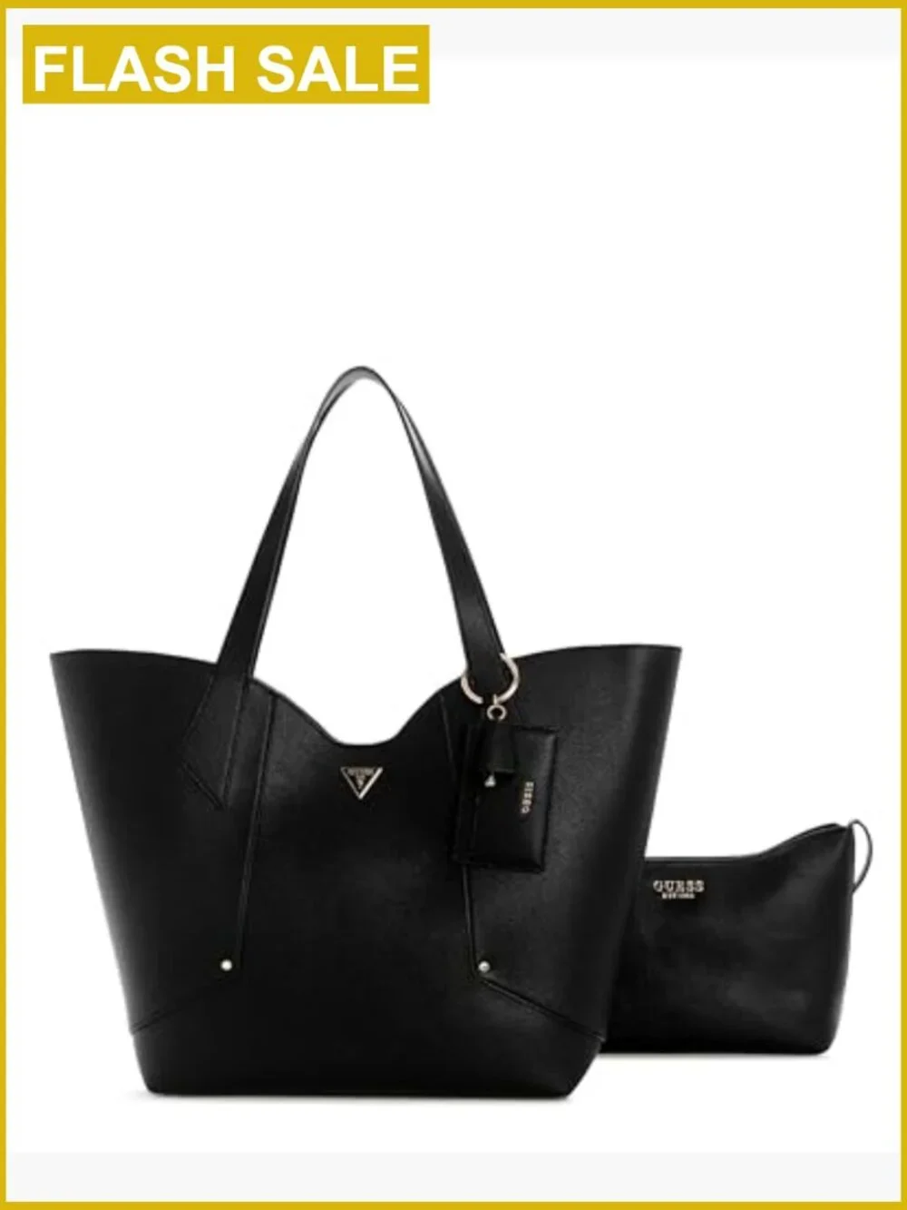 Large 2-in-1 Tote with Removable Pouch and Card Case Charm